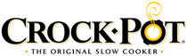 Vibrant black and gold Crock-Pot logo with elegant design and branding.