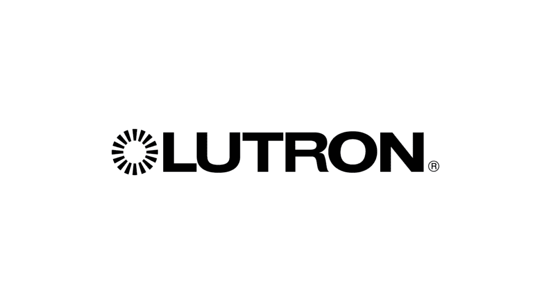 Lutron logo with circular symbol